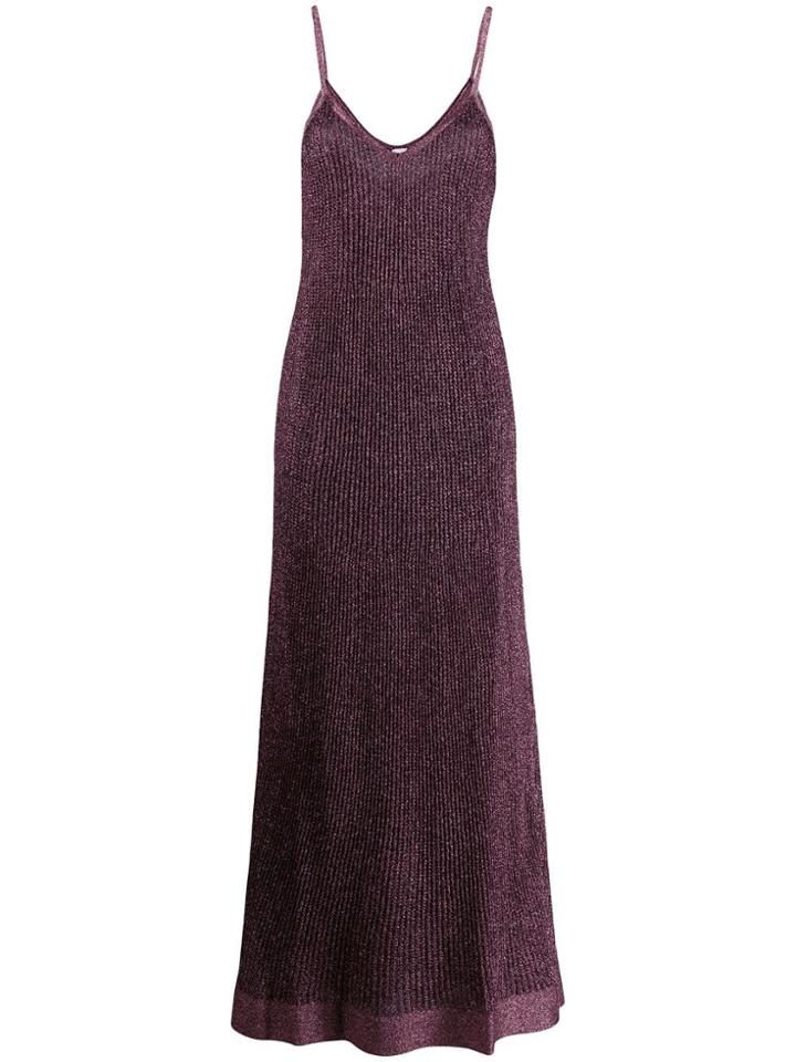 M Missoni Ribbed Long Dress - Pink