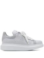 Alexander Mcqueen Oversized Knitted Sneaker - White