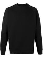 Odeur - 'shield' Mesh-panelled Sweatshirt - Unisex - Cotton - Xl, Black, Cotton