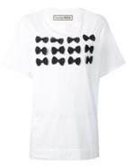 Tu Es Mon Tresor Bow Detail T-shirt, Women's, White, Cotton