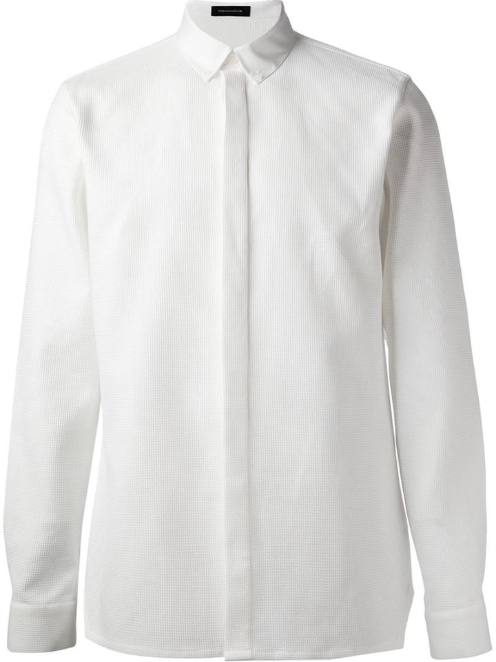 Kris Van Assche Classic Shirt, Men's, Size: 52, White, Cotton