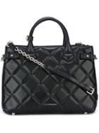 Burberry 'banner' Quilted Tote Bag, Women's, Black