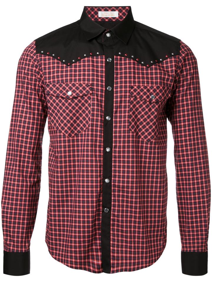 Education From Youngmachines Checked Shirt, Men's, Size: 3, Red, Cotton