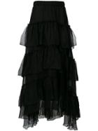 P.a.r.o.s.h. Ruffled Skirt - Black