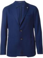 Tagliatore Classic Casual Blazer, Men's, Size: 52, Blue, Cupro/virgin Wool
