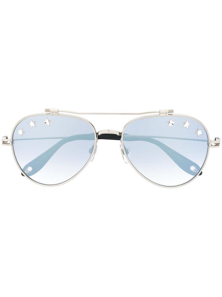 Givenchy Eyewear Gv7057/n Star Studded Sunglasses - Black