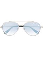 Givenchy Eyewear Gv7057/n Star Studded Sunglasses - Black
