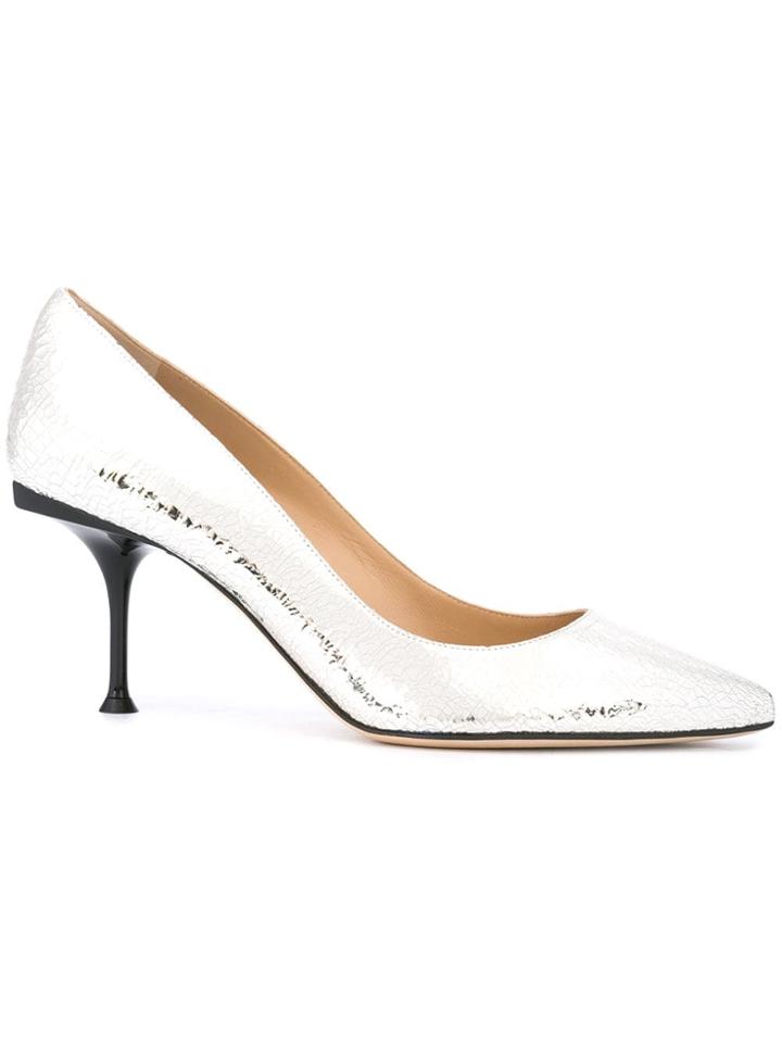 Sergio Rossi Classic Stiletto Pumps - Metallic