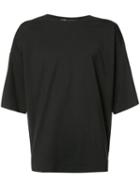 Y-3 3/4 Sleeves T-shirt, Men's, Size: Large, Black, Cotton