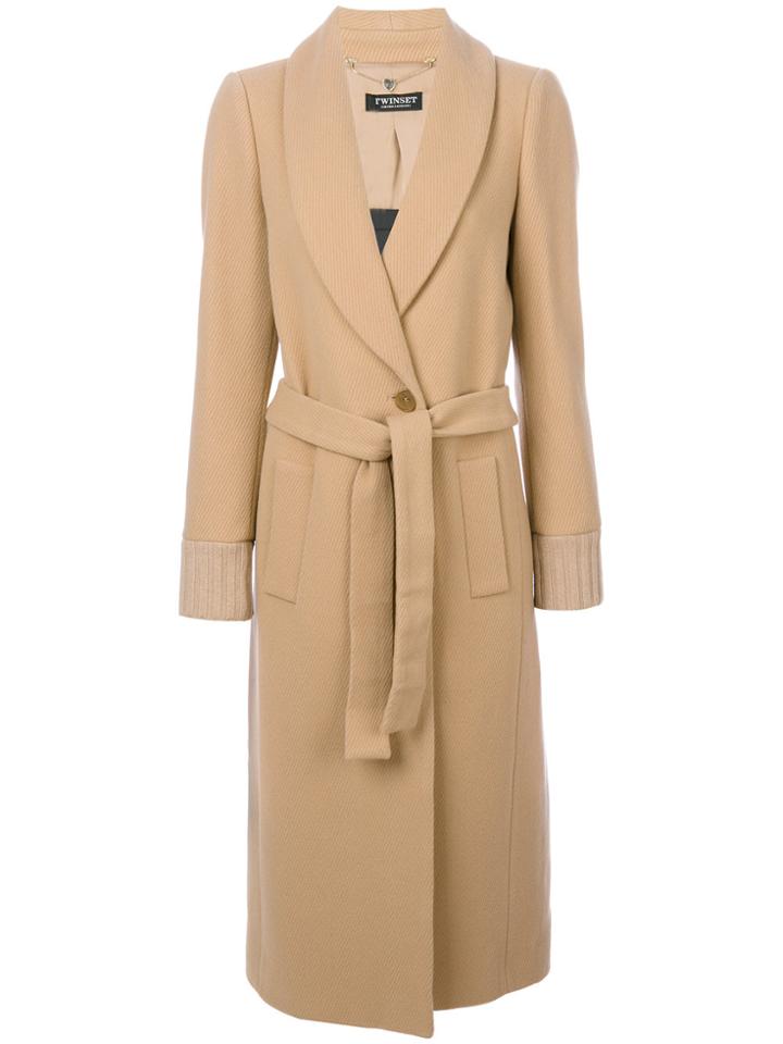 Twin-set Belted Robe - Nude & Neutrals