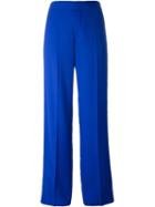 Maison Margiela Wide Leg Trousers, Women's, Size: 42, Blue, Cotton/rayon/virgin Wool
