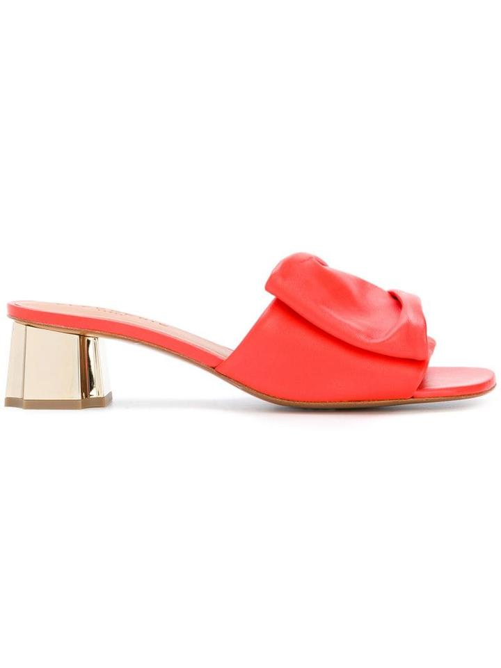 Clergerie Lendy Low Heel Sliders - Red