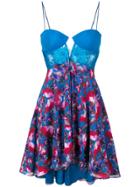 La Perla Lace Panel Cocktail Dress - Blue
