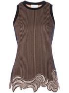 3.1 Phillip Lim Sequin Embroidered Tank Top - Pink & Purple