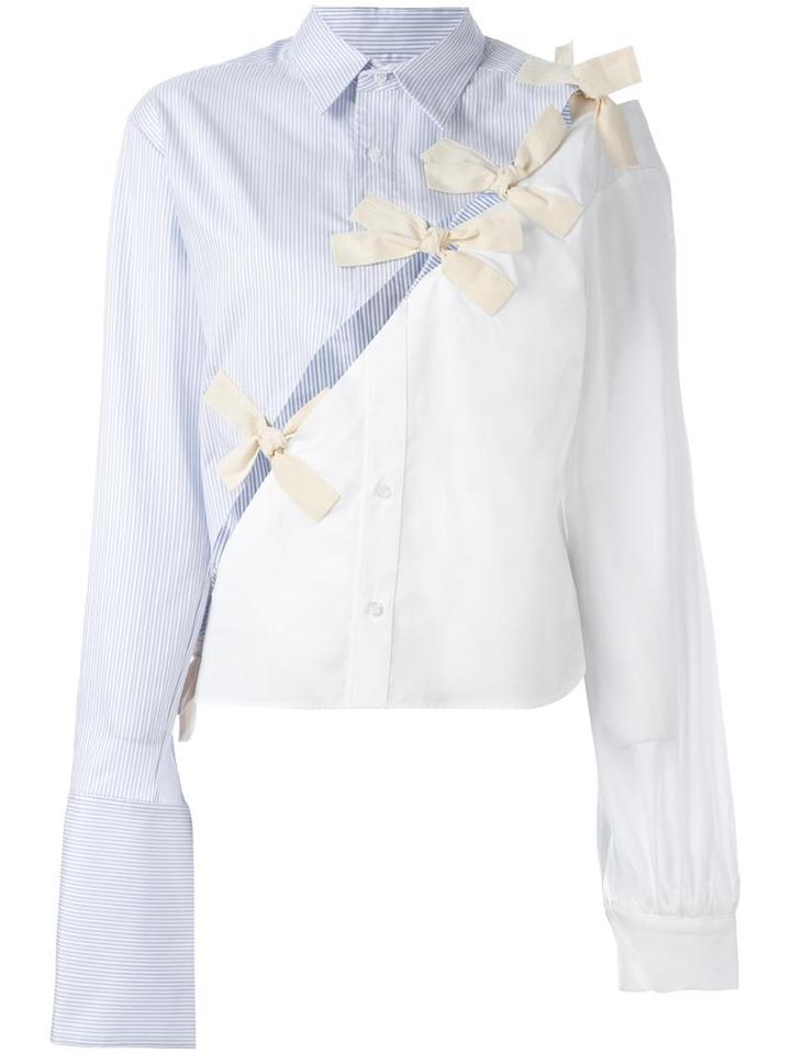 Jacquemus Slit Detail Shirt, Women's, Size: 36, Blue, Cotton