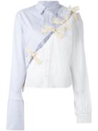 Jacquemus Slit Detail Shirt, Women's, Size: 36, Blue, Cotton
