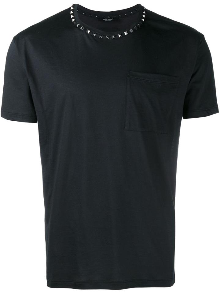 Valentino 'rockstud' T-shirt, Men's, Size: Large, Black, Cotton