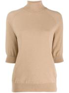 Mrz Short-sleeve Roll Neck Sweater - Neutrals