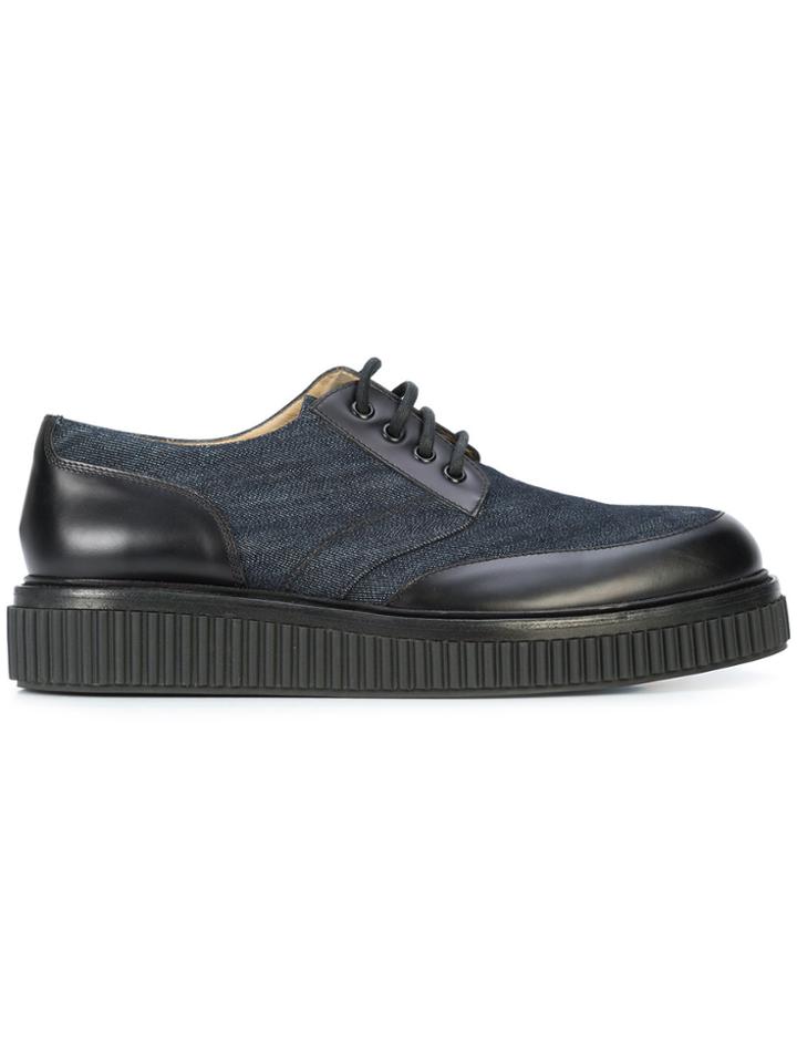 Paul Andrew Ethan Chunky Sole Derby Shoes - Blue