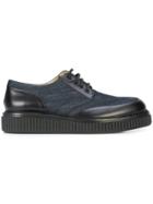 Paul Andrew Ethan Chunky Sole Derby Shoes - Blue