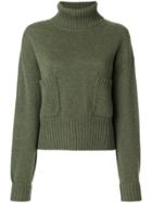 Chloé Chunky Turtleneck Sweater - Green