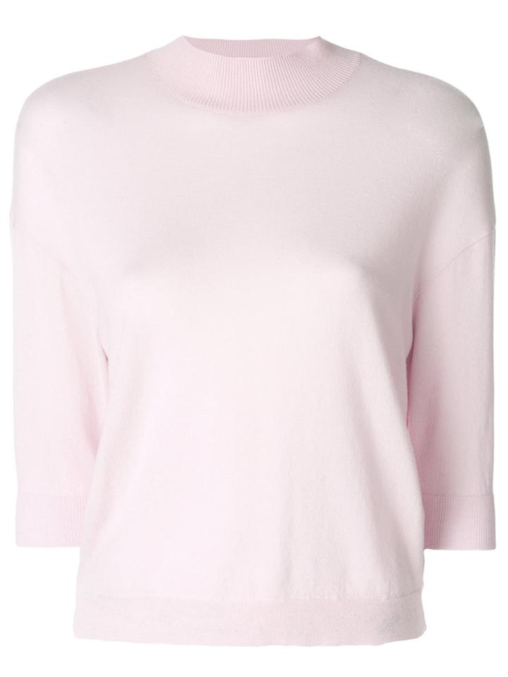 Giambattista Valli Three-quarter Sleeve Jumper - Pink & Purple