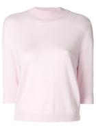 Giambattista Valli Three-quarter Sleeve Jumper - Pink & Purple