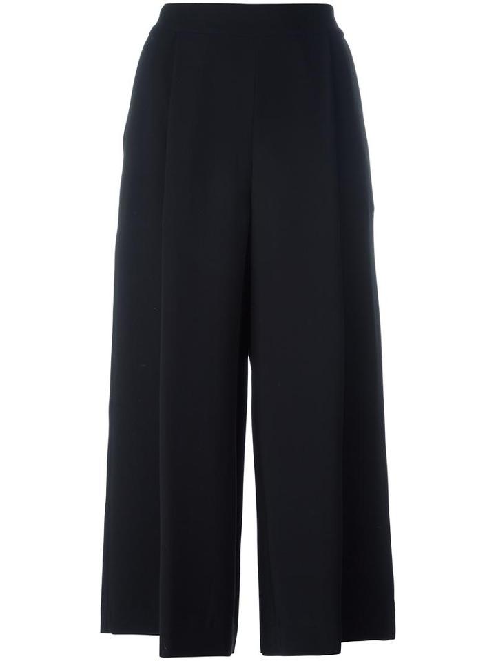 Diane Von Furstenberg Wide-legged Cullotes, Women's, Size: 8, Black, Polyester