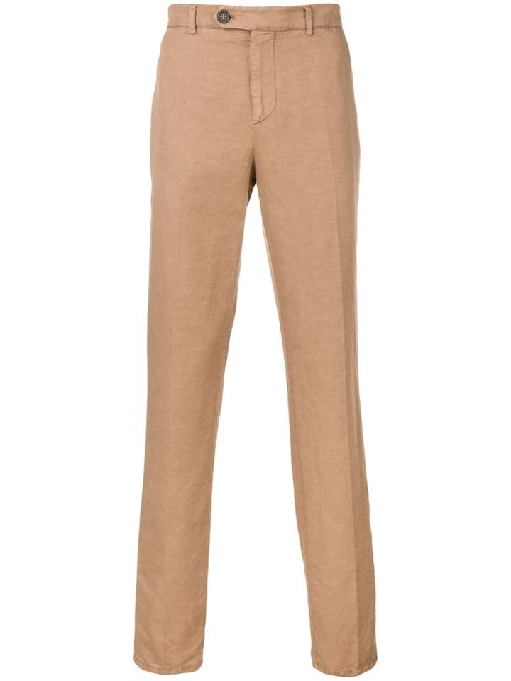 Brunello Cucinelli Classic Chino Trousers - Neutrals