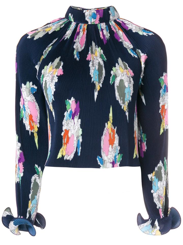 Tibi Camellia Blouse - Blue