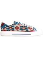 Valentino Garavani Printed Sneakers, Men's, Size: 40, Leather/rubber/calf Leather