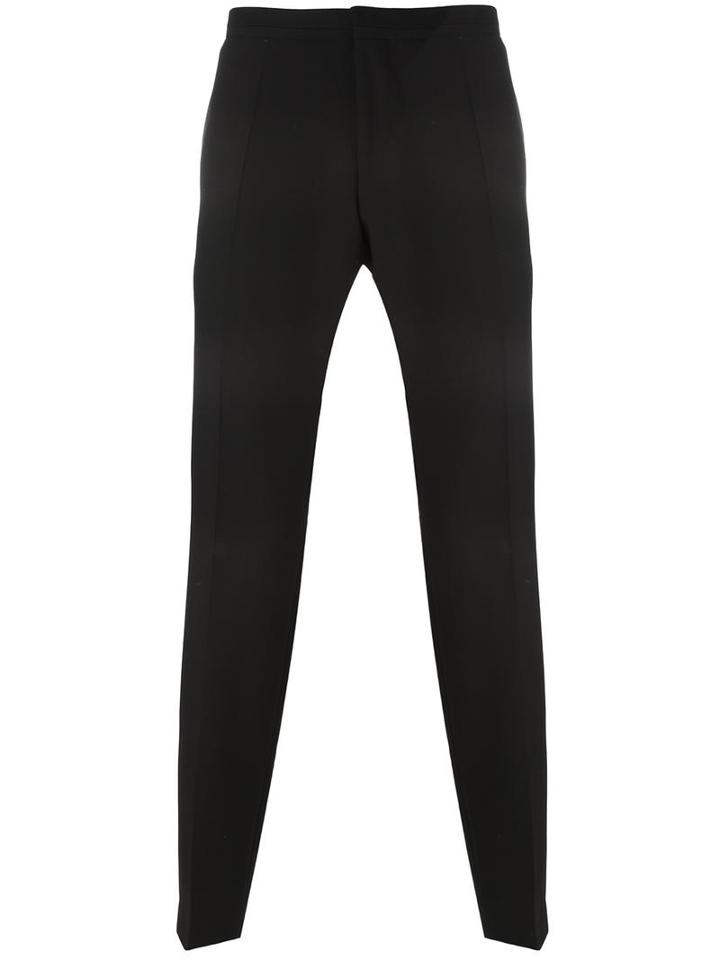 Boss Hugo Boss Tailored Cropped Trousers, Men's, Size: 46, Black, Virgin Wool/mohair/cotton