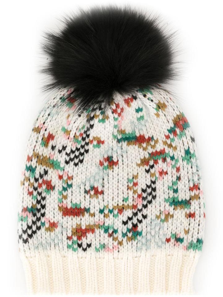Missoni Pompom Beanie - White
