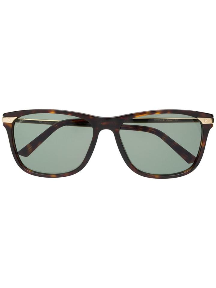 Cartier Santos De Cartier Sunglasses - Brown