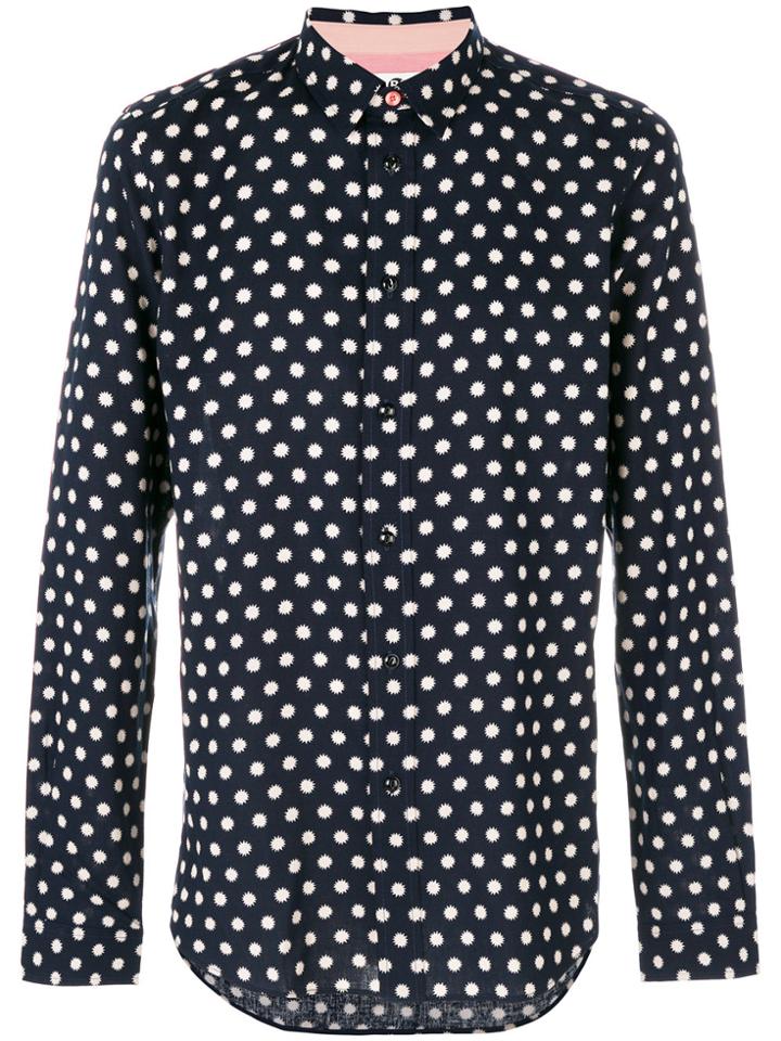 Ps By Paul Smith Polka Dot Shirt - Blue