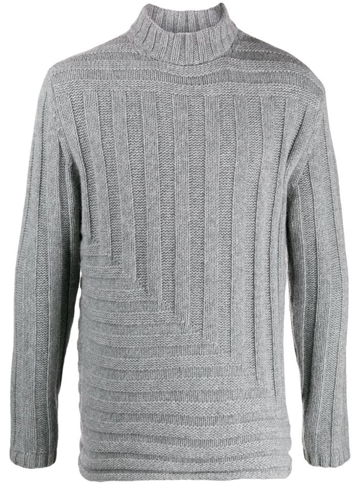 Falke Roll-neck Ribbed Sweater - Grey