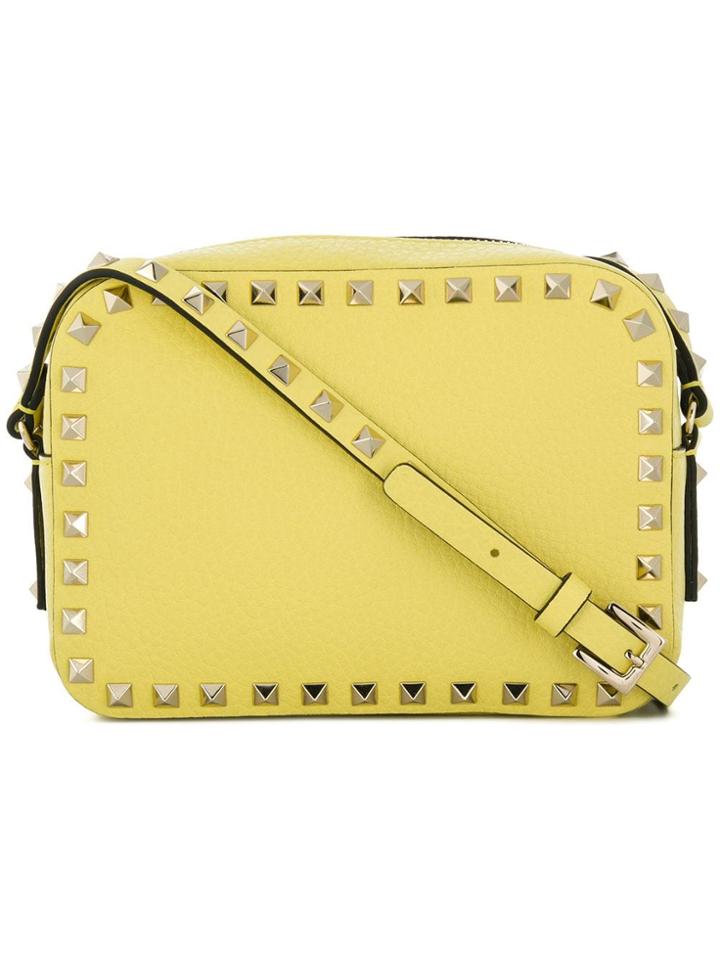 Valentino Valentino Garavani Rockstud Camera Crossbody Bag - Yellow