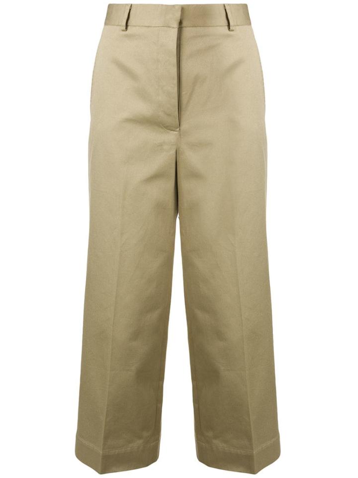 Thom Browne Low-rise Straight Leg Trouser - Neutrals