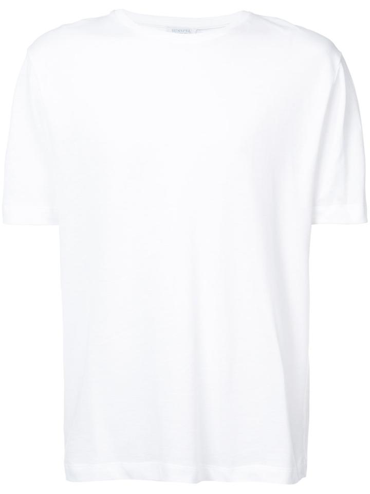 Sunspel Half Sleeve T-shirt - White