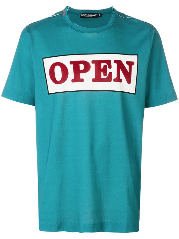 Dolce & Gabbana Open T-shirt - Blue