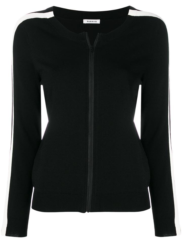 P.a.r.o.s.h. Runner Zipped Sweatshirt - Black
