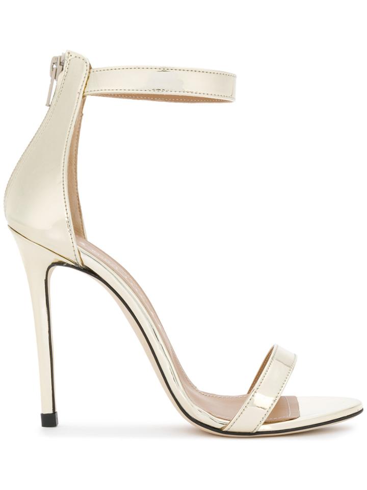 Marc Ellis Ankle Strap Stiletto Sandals - Metallic