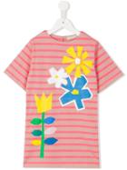 Stella Mccartney Kids Floral Print T-shirt Dress, Girl's, Size: 8 Yrs, Pink/purple