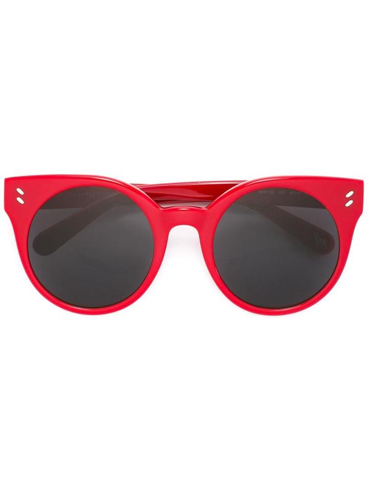 Stella Mccartney Kids Full Rim Round Sunglasses, Girl's, Red