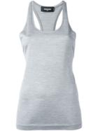 Dsquared2 Racerback Style Vest, Women's, Size: S, Grey, Silk