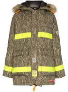 R13 X Brumal Reflective Oversized Parka - Brown