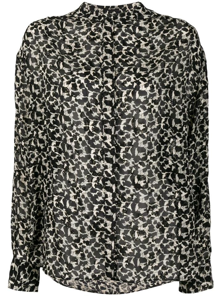 Isabel Marant Metallic Printed Blouse - Black