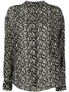 Isabel Marant Metallic Printed Blouse - Black