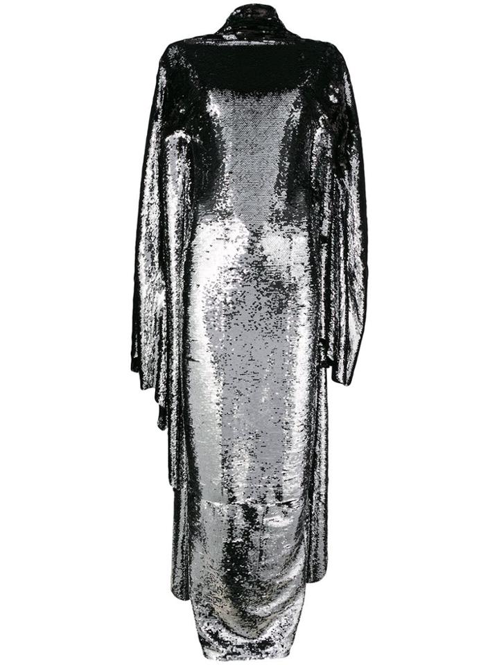 Paula Knorr Long Sequin Dress - Metallic