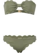 Marysia 'antibes Strapless' Bikini, Women's, Size: Medium, Green, Polyamide/spandex/elastane